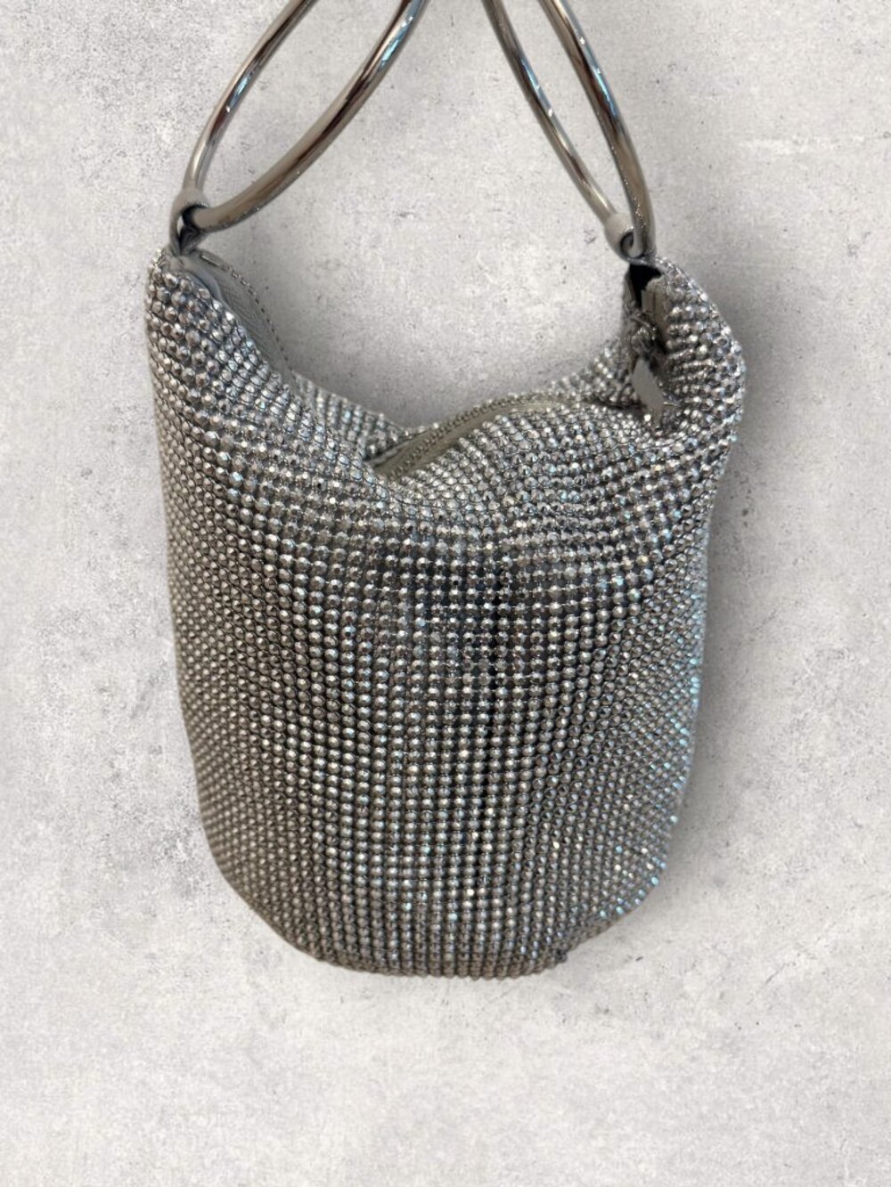 Olga Berg Crystal Handle Bag